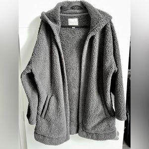 American Eagle Oversized Sherpa Cardigan
